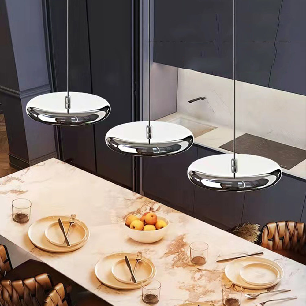 Arisha Minimalista LED Lampade a Sospensione Metallo Argento/Oro/Rosa Circolare Soggiorno/Camera da Letto/Sala da Pranzo