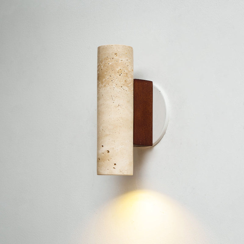 Uvineth Modern Minimalist Travertine Wall Lamp - Lamp Copper