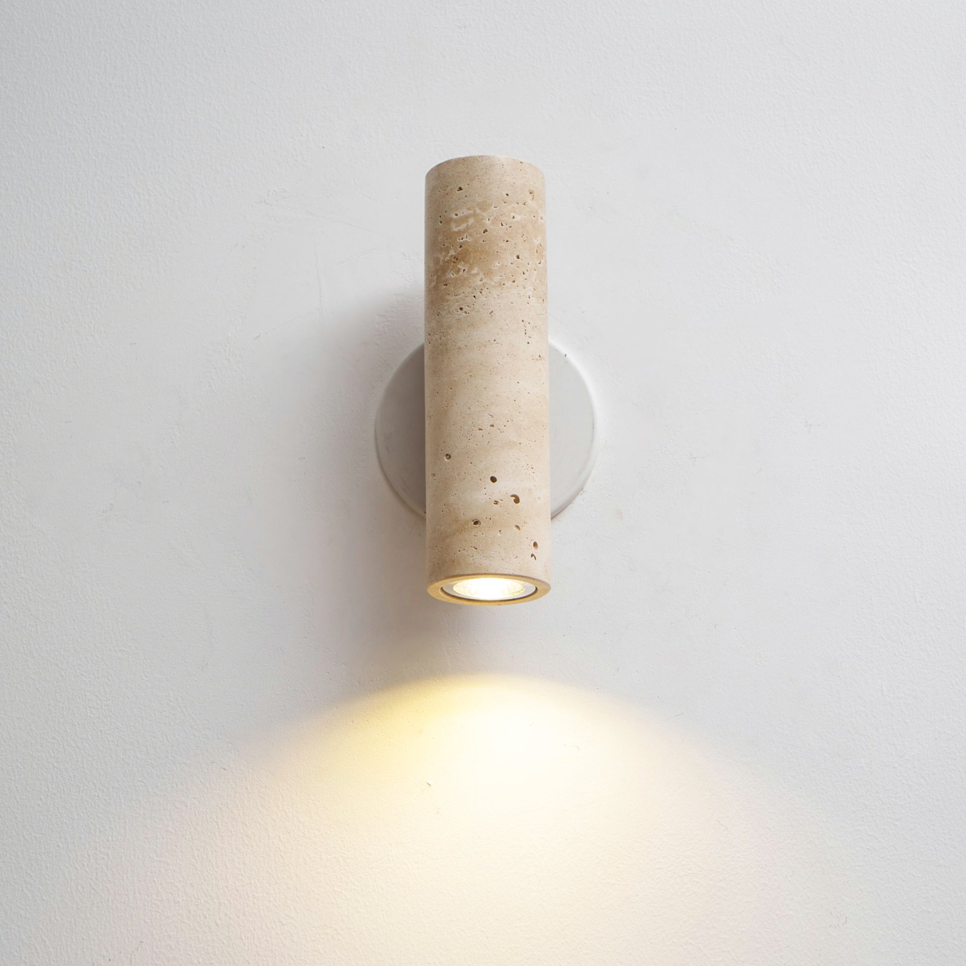 Uvineth Modern Minimalist Travertine Wall Lamp - Lamp Copper