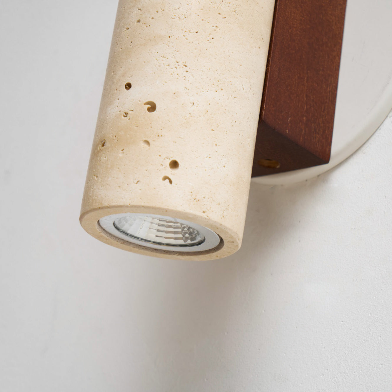 Uvineth Modern Minimalist Travertine Wall Lamp - Lamp Copper