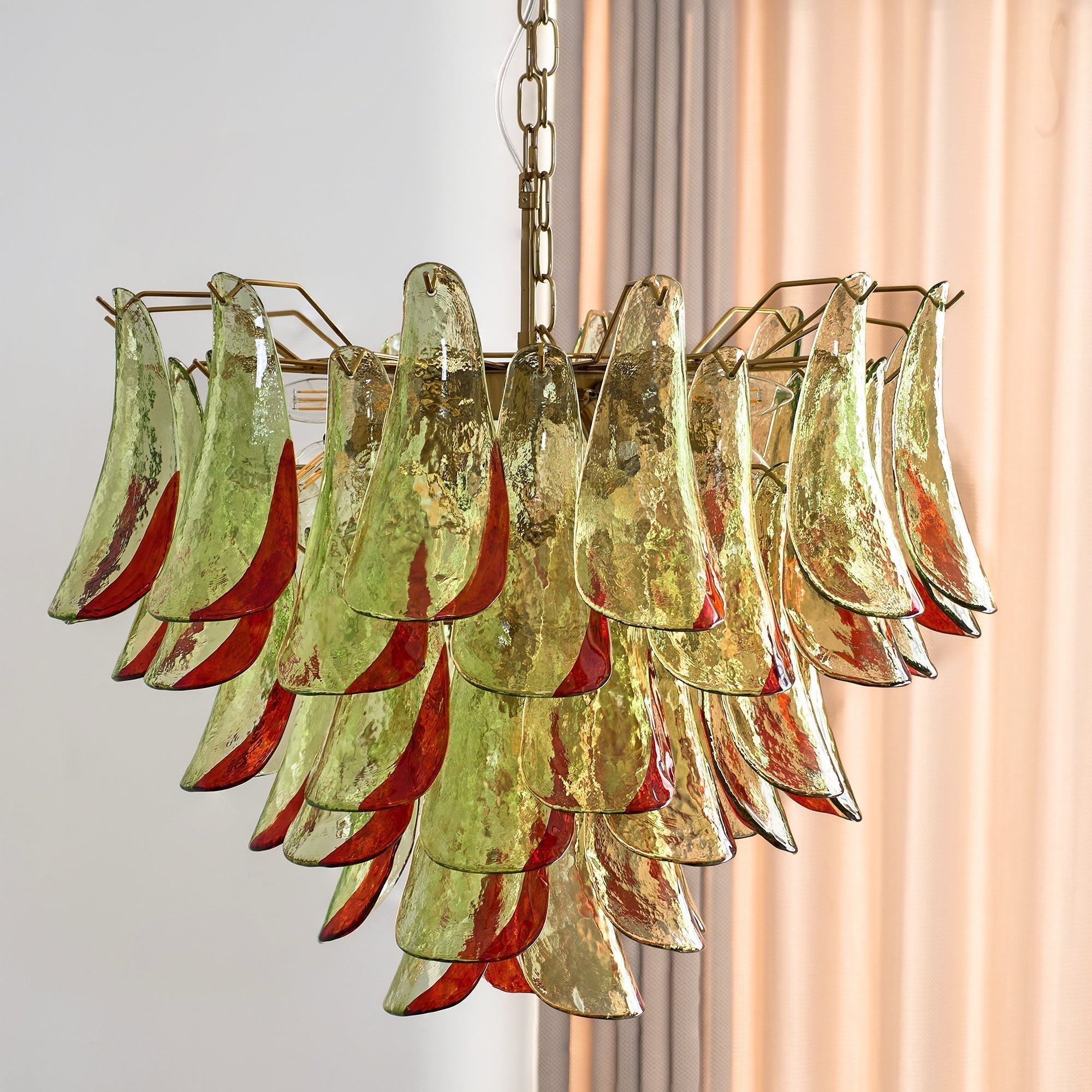 Aurora Chandelier Murano Glass Petal Elegant - Blowlighting