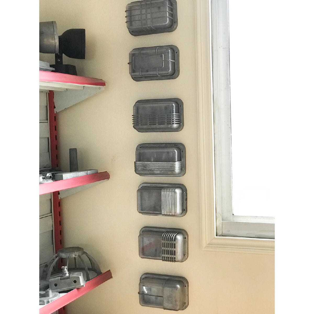 Olcarila Vintage Outdoor Metal Glass Sconce Wall Lamp - Lamp Copper