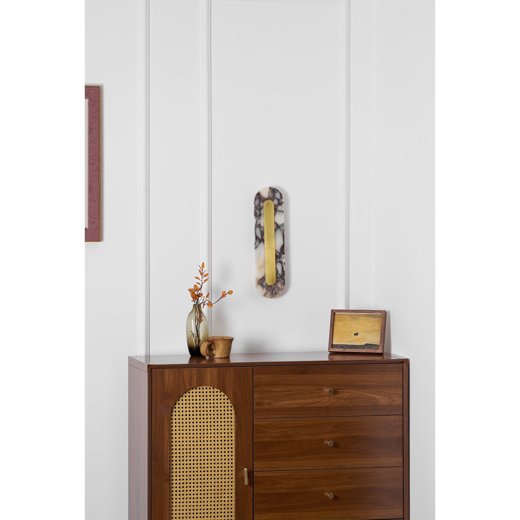 Marmo Modern Minimalist Metal Marble Wall Lamp - Lamp Copper