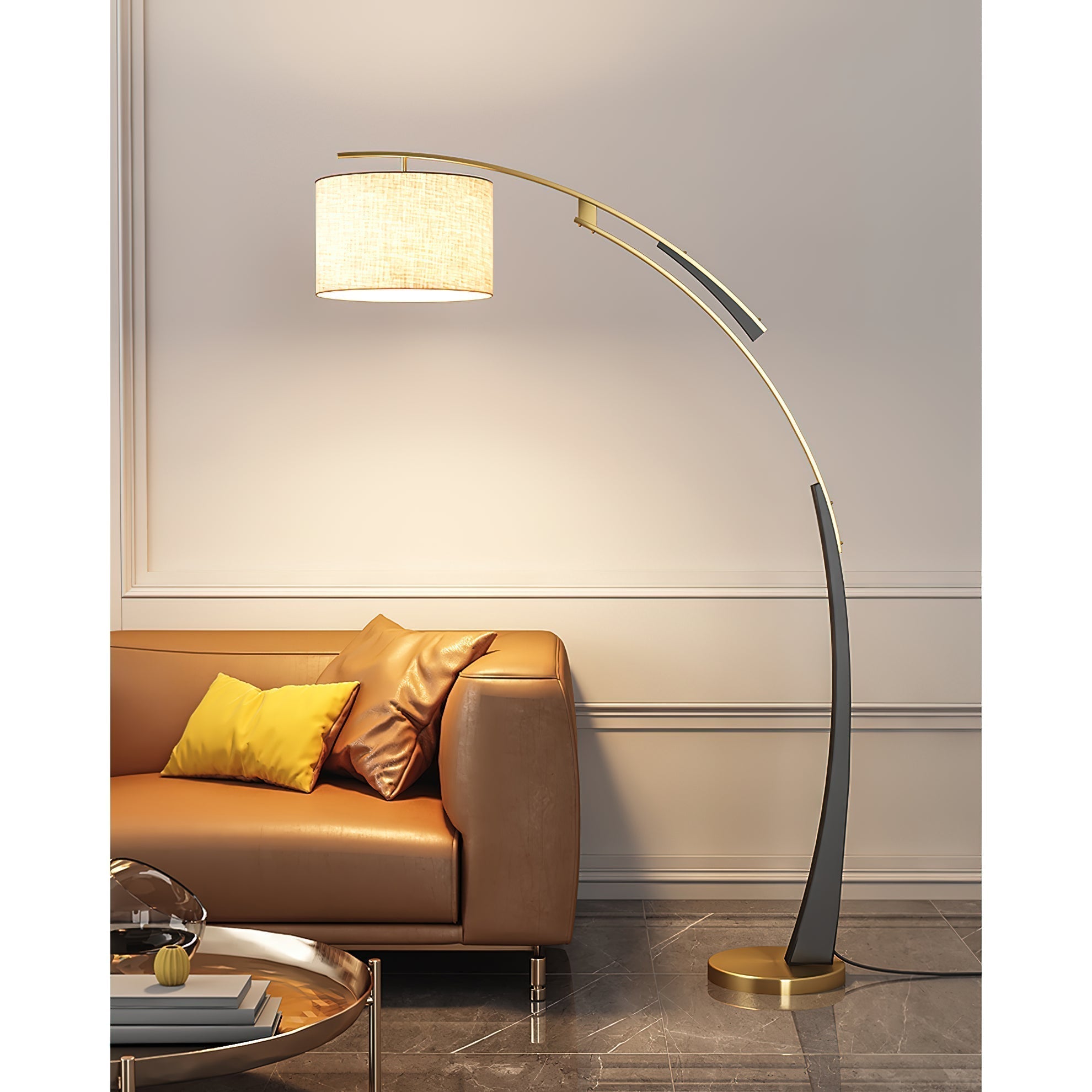 Matterhorn Arc Floor Lamp - Lamp Copper