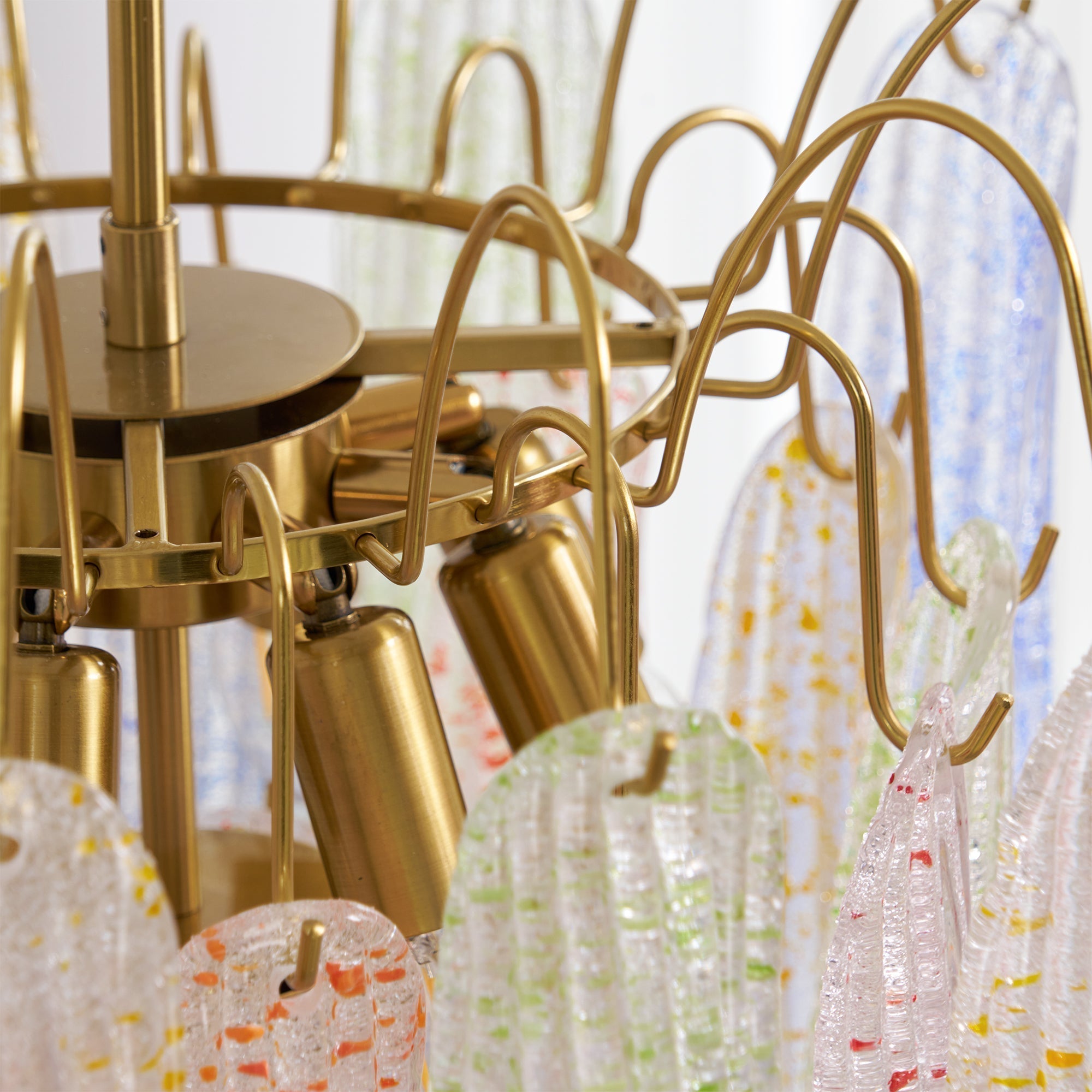 Alnoreth Individual Creativity Metal Glass Chandelier - Lamp Copper