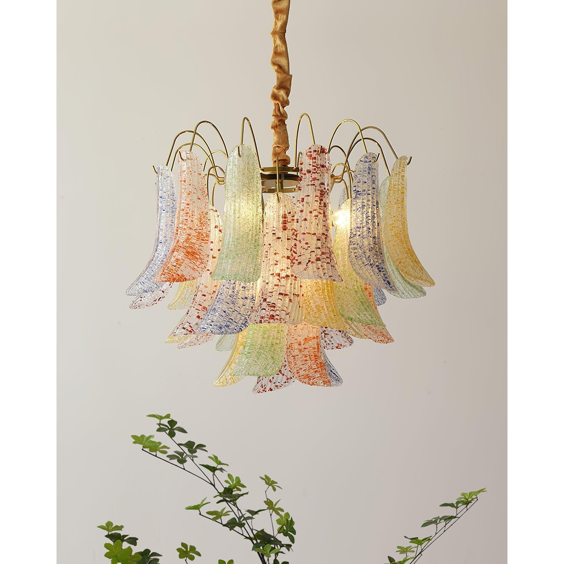 Alnoreth Individual Creativity Metal Glass Chandelier - Lamp Copper