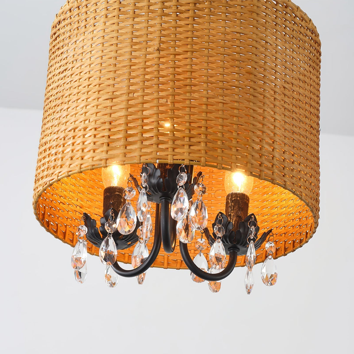 Avnoren Vintage Natural Crystal Pendant Lamp - Lamp Copper