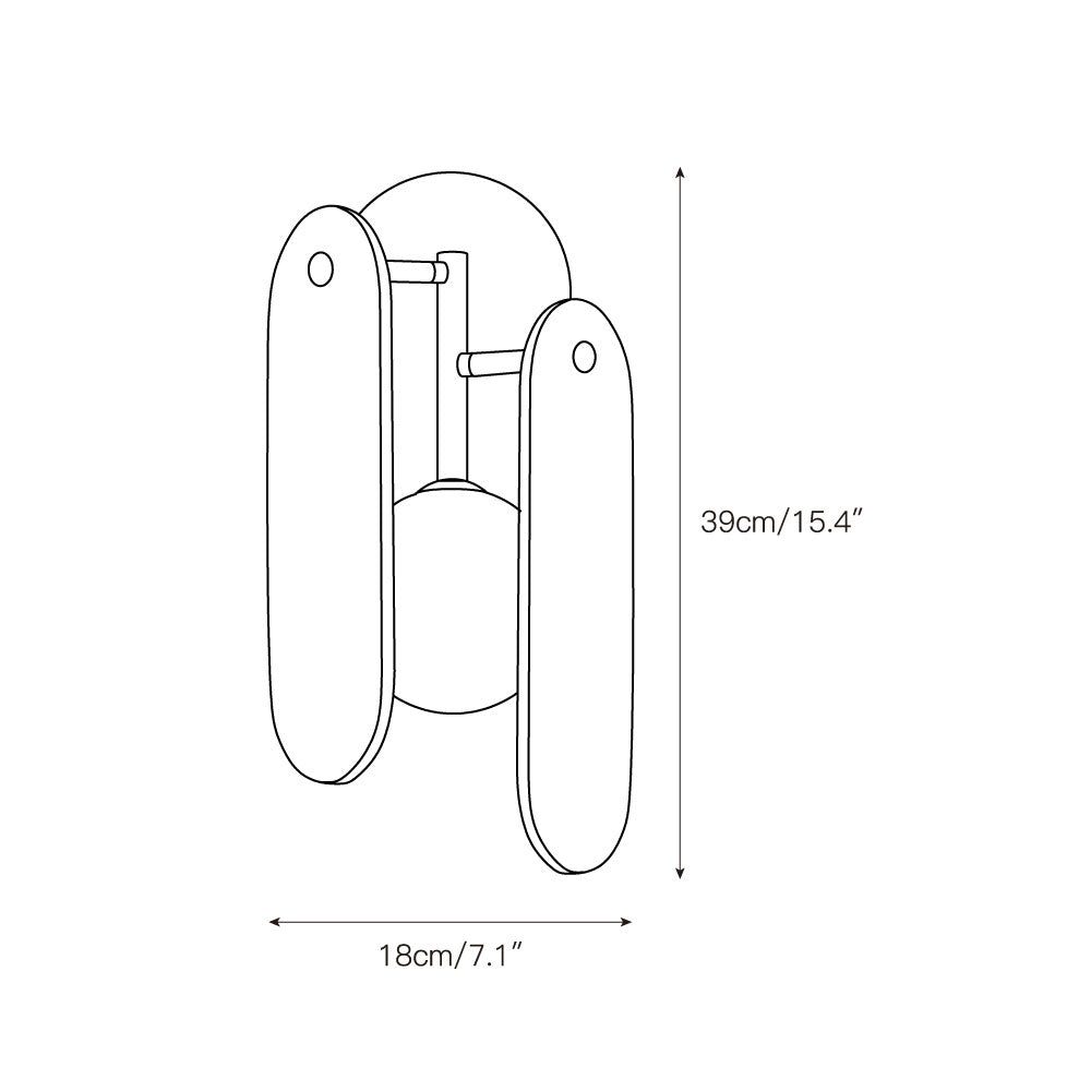 Lysolila Modern Minimalist Marble Glass Wall Lamp - Lamp Copper