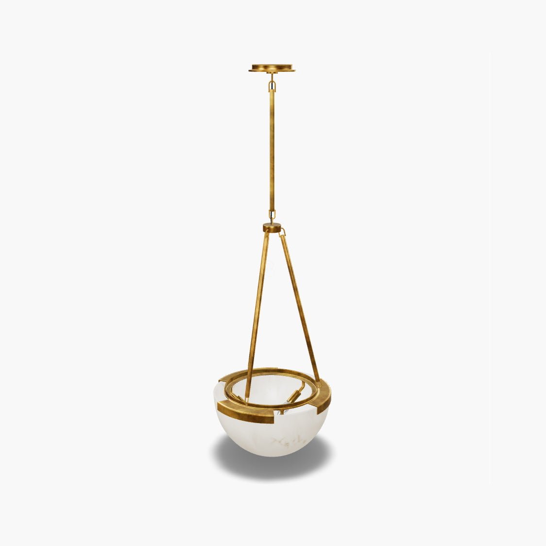 Dione Minimalist Alabaster Pendant Light - Neutralighting