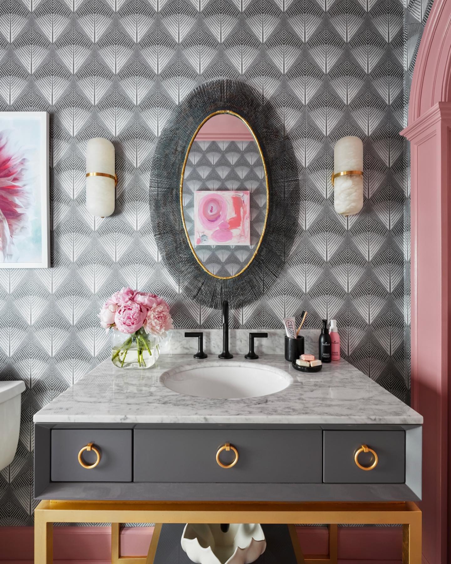 Symirel Modern Minimalist Pill Form Alabaster Sconce Wall Lamp - Lamp Copper