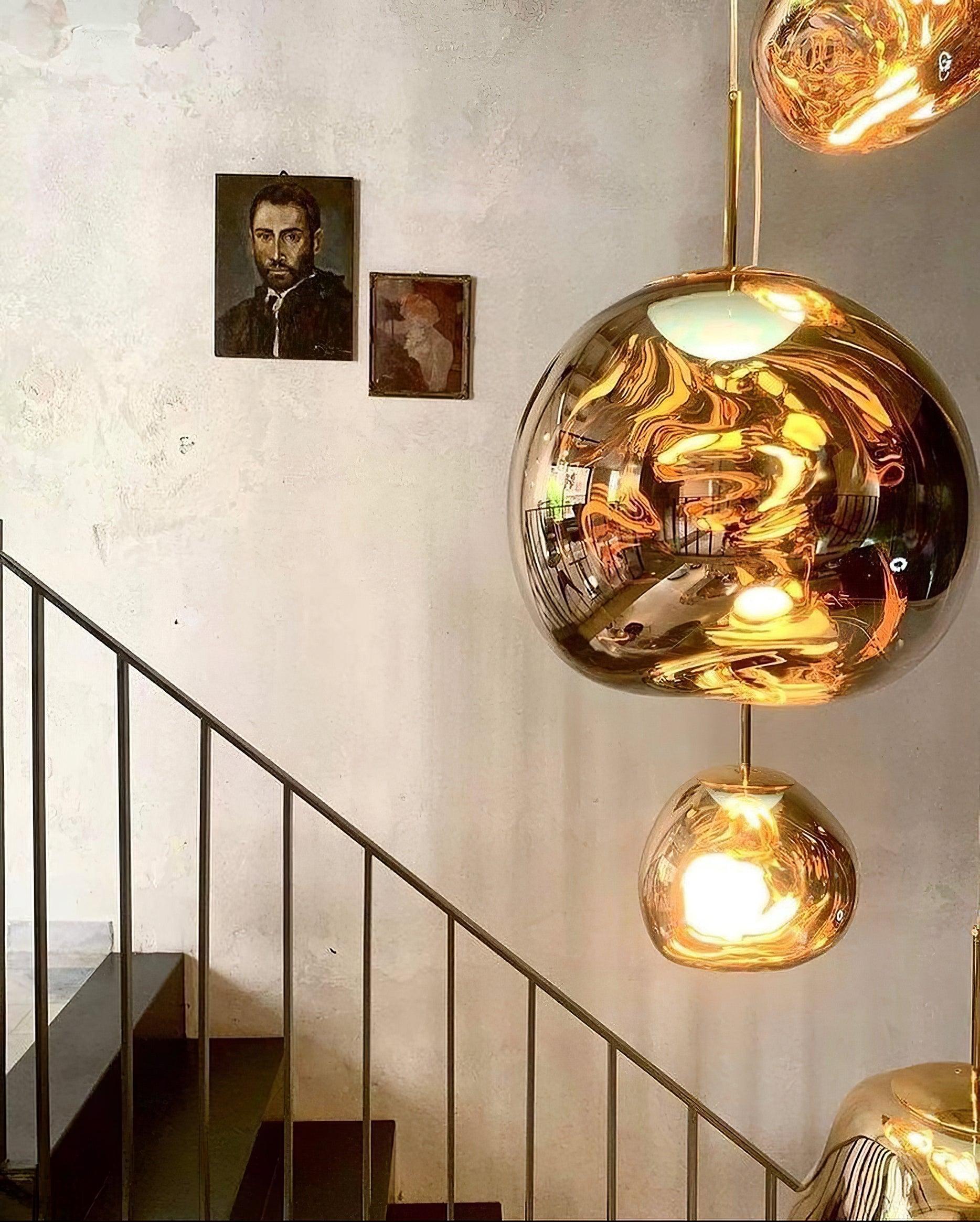 Solara Pendant Lamp Blown Glass Irregular Cluster Sculptural - Letslighting