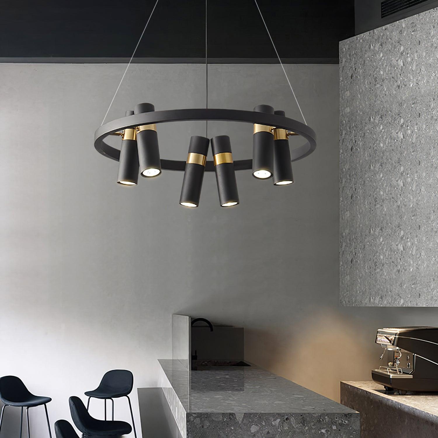Nova Industrial Acrylic Chandelier - Blowlighting