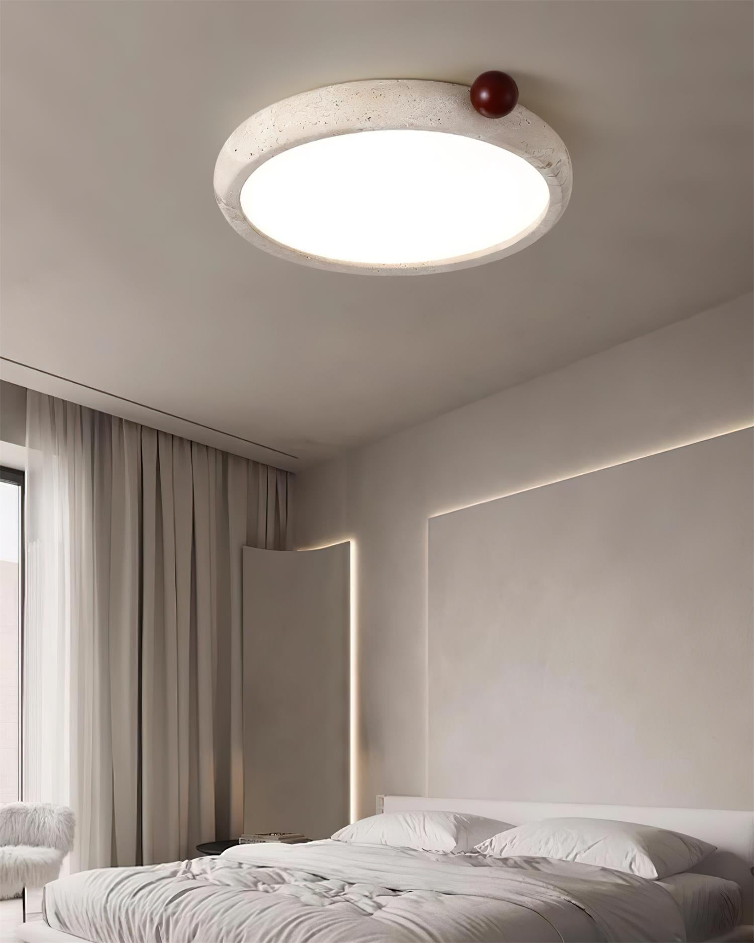 Ritta Cute Travertine Round Ceiling Light - Letslighting