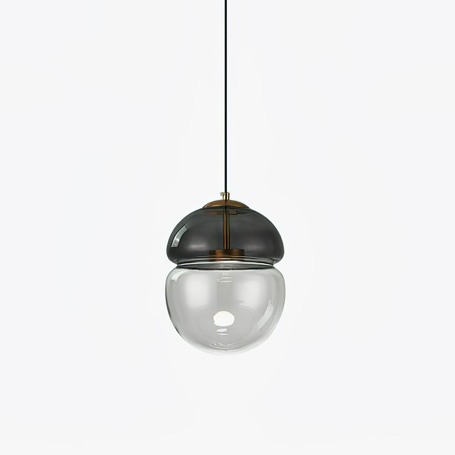 Aged Modern Minimalist Dome Metal Glass Pendant Light - Blowlighting
