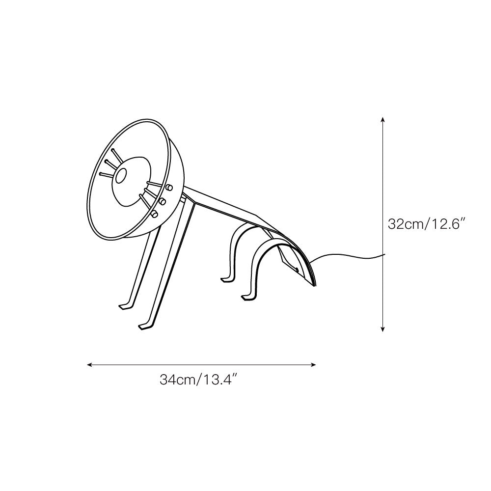 Micha Cat Table Lamp - Lamp Copper
