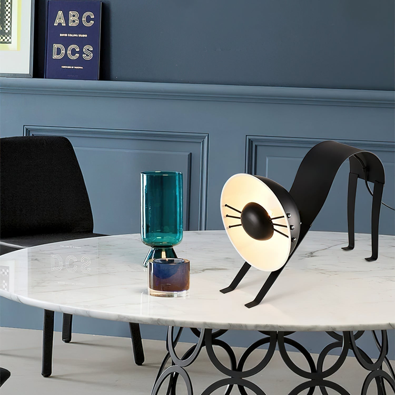 Micha Cat Table Lamp - Lamp Copper