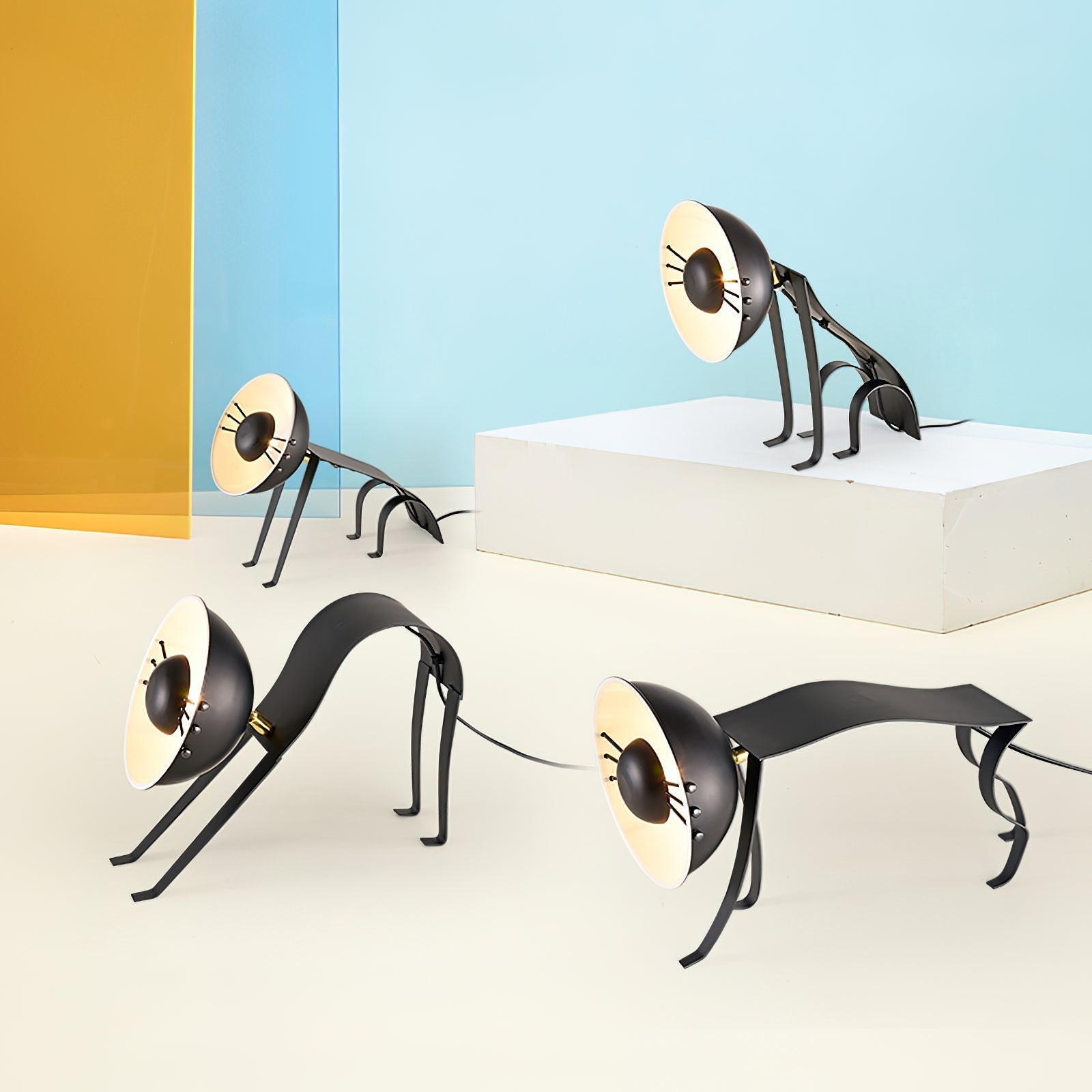 Micha Cat Table Lamp - Lamp Copper