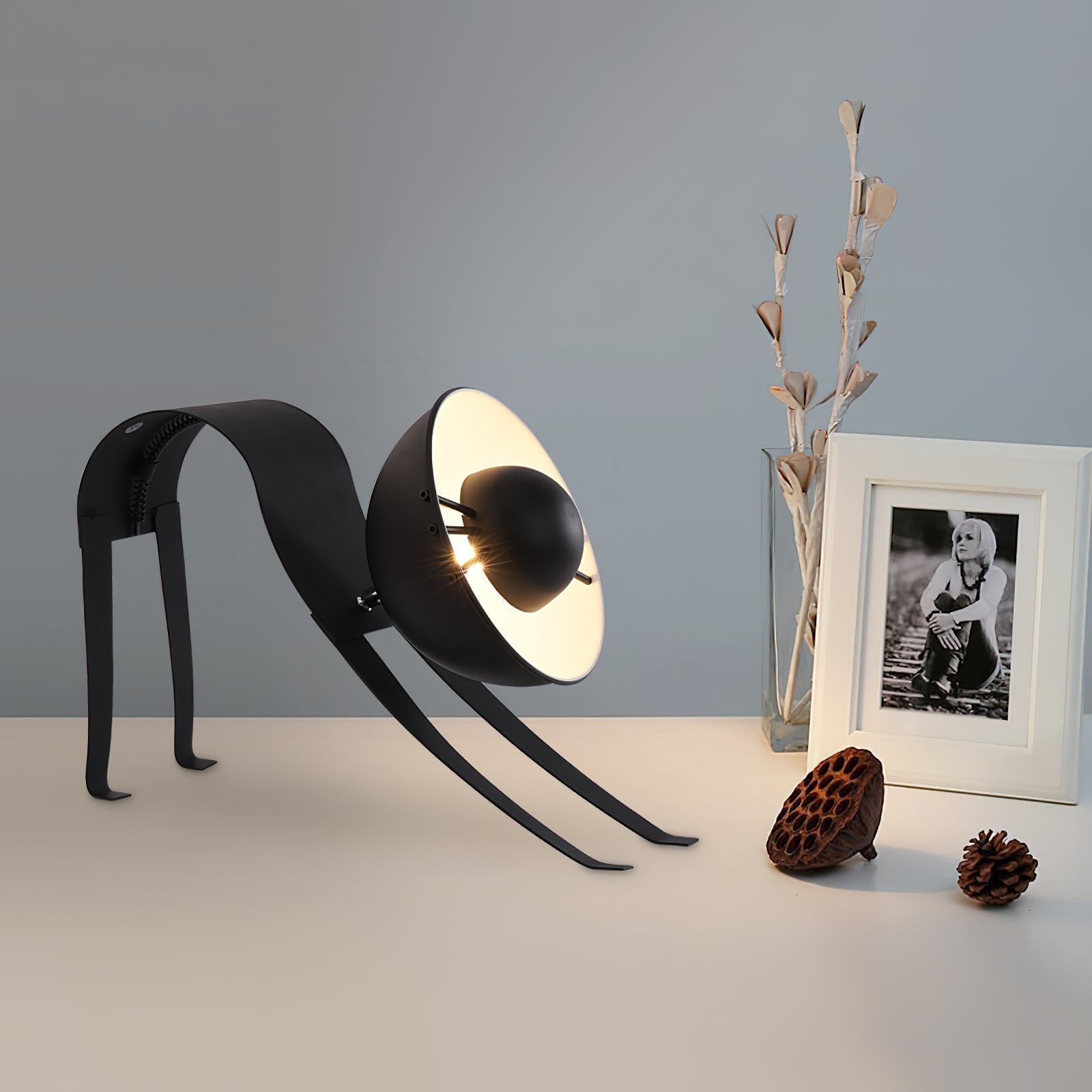 Micha Cat Table Lamp - Lamp Copper