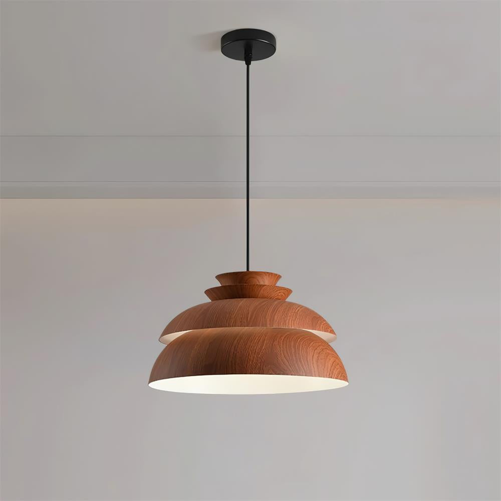 Pendant Lamp Aluminum Layered Dome Modern Minimalist - Letslighting
