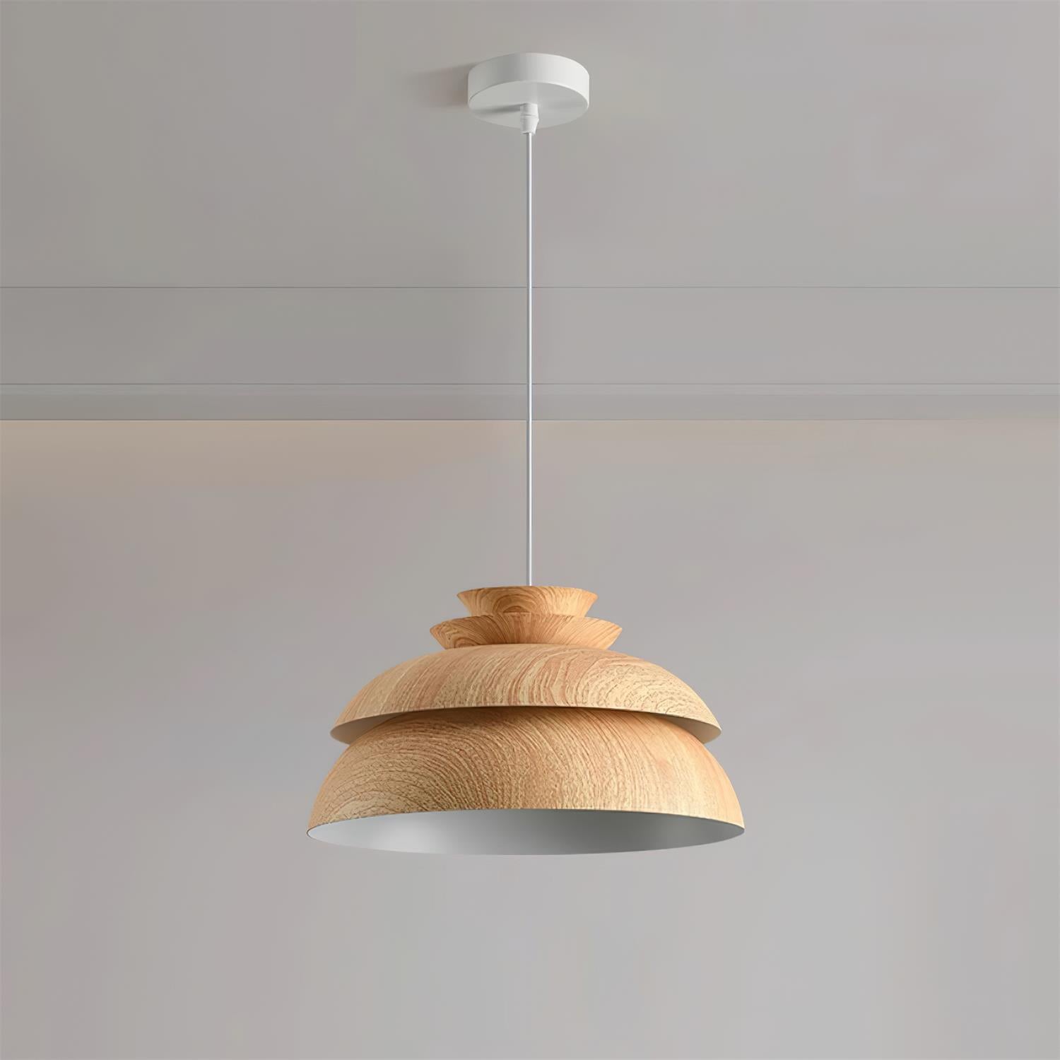 Pendant Lamp Aluminum Layered Dome Modern Minimalist - Letslighting