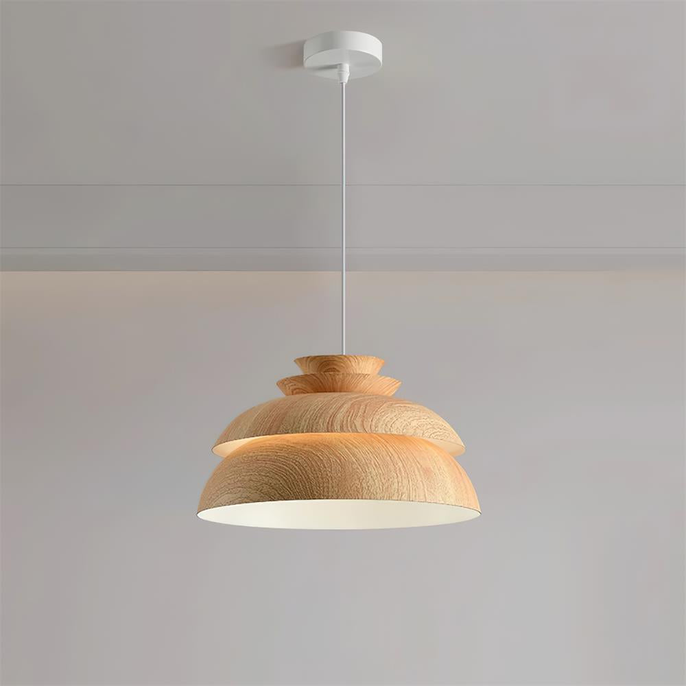 Pendant Lamp Aluminum Layered Dome Modern Minimalist - Letslighting