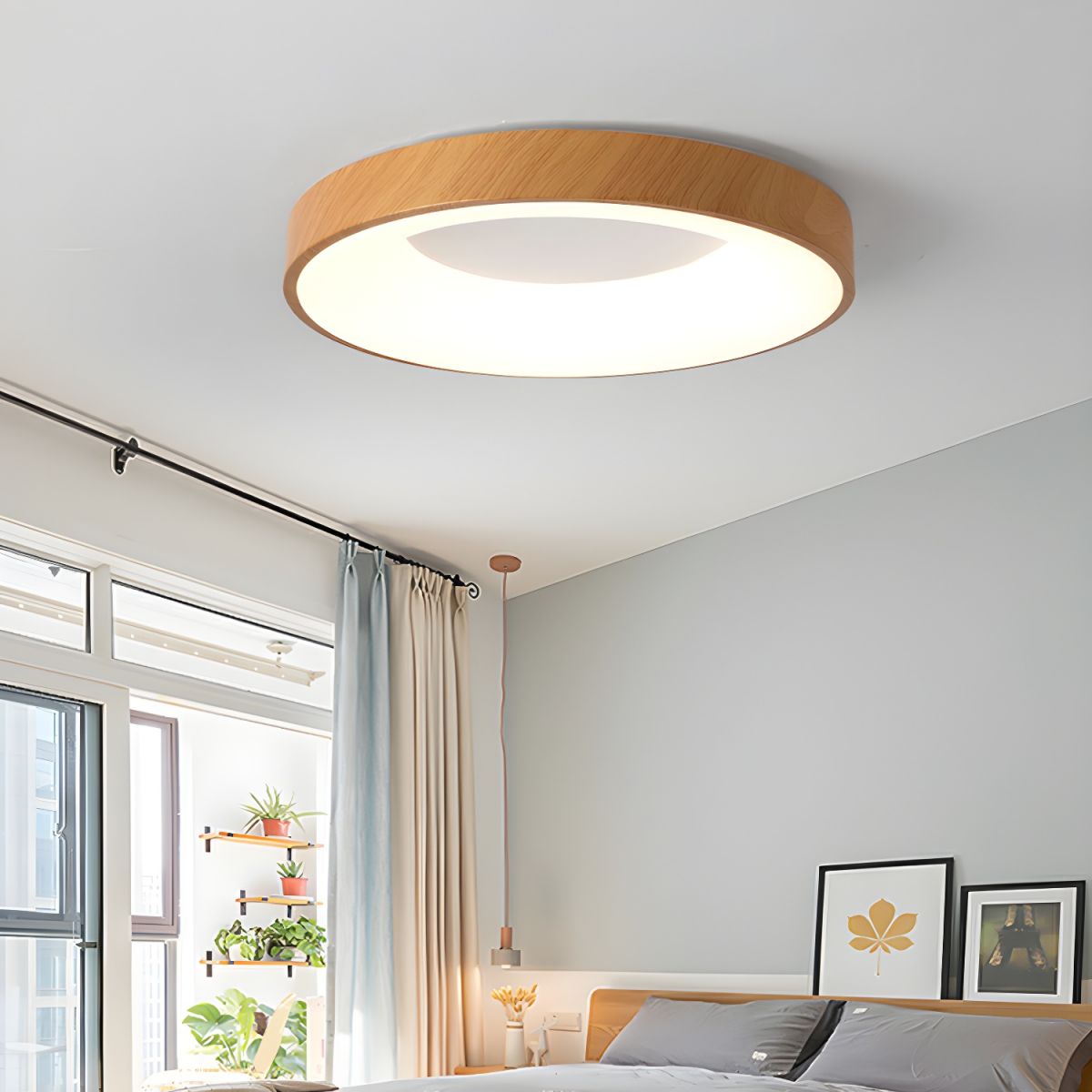 Mila Round Flush Mount Ceiling Lamp - Blowlighting