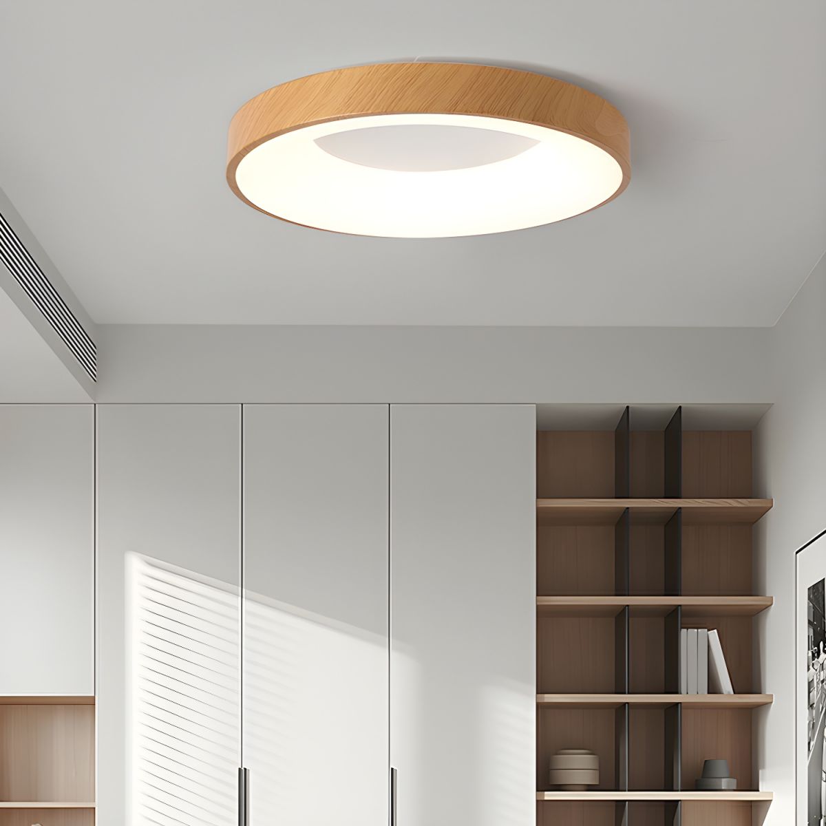 Mila Round Flush Mount Ceiling Lamp - Blowlighting