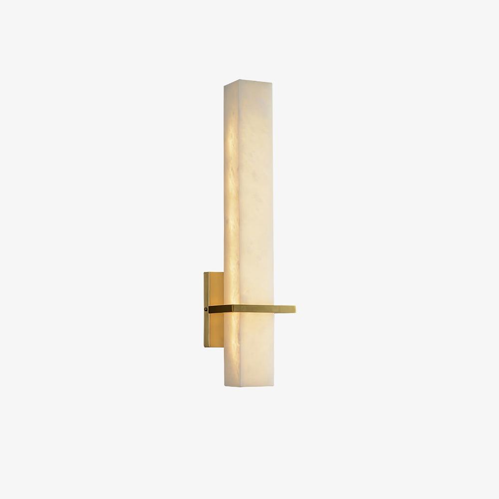 Luste Alabaster Wall Sconce Brass Band Shape - Neutralighting