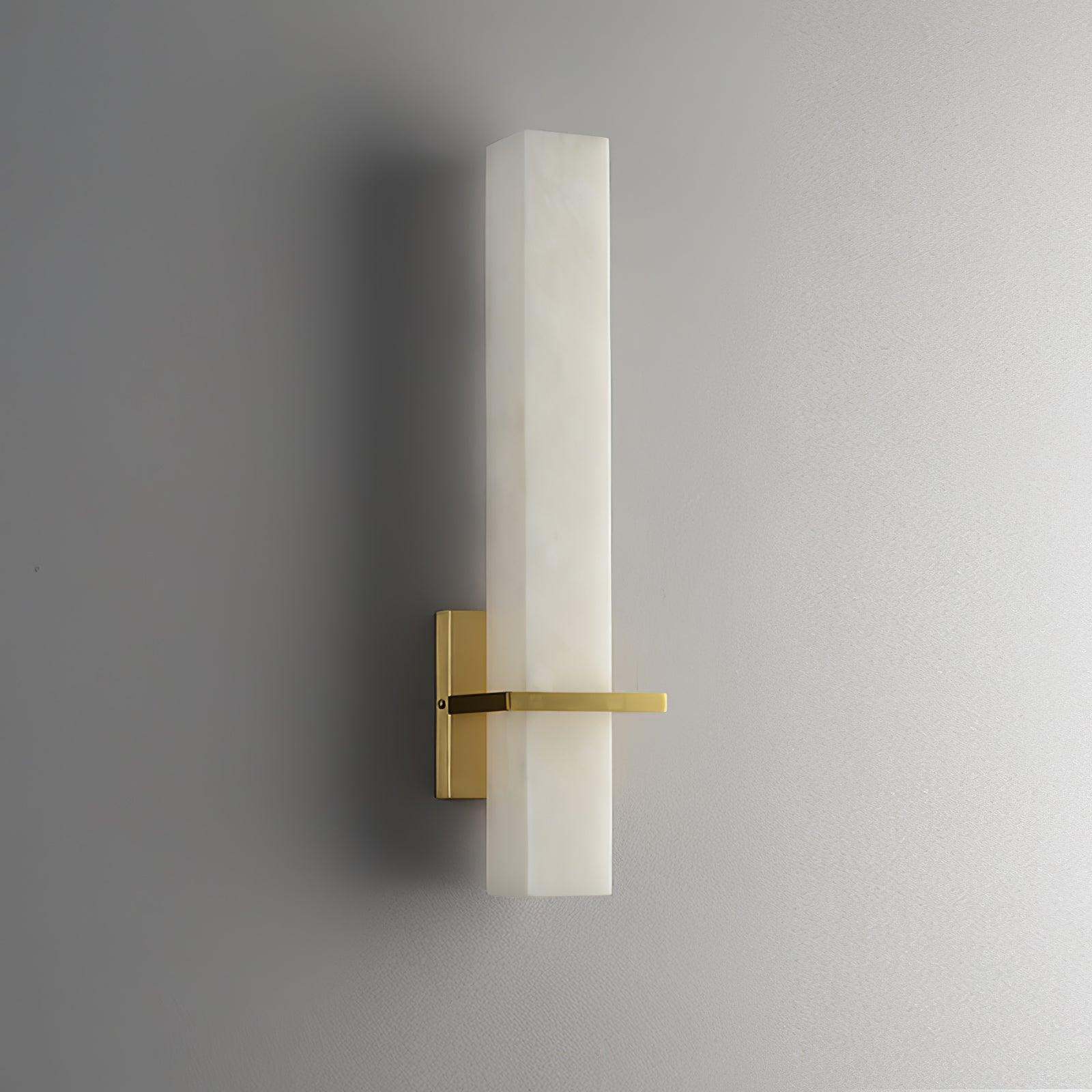 Luste Alabaster Wall Sconce Brass Band Shape - Neutralighting