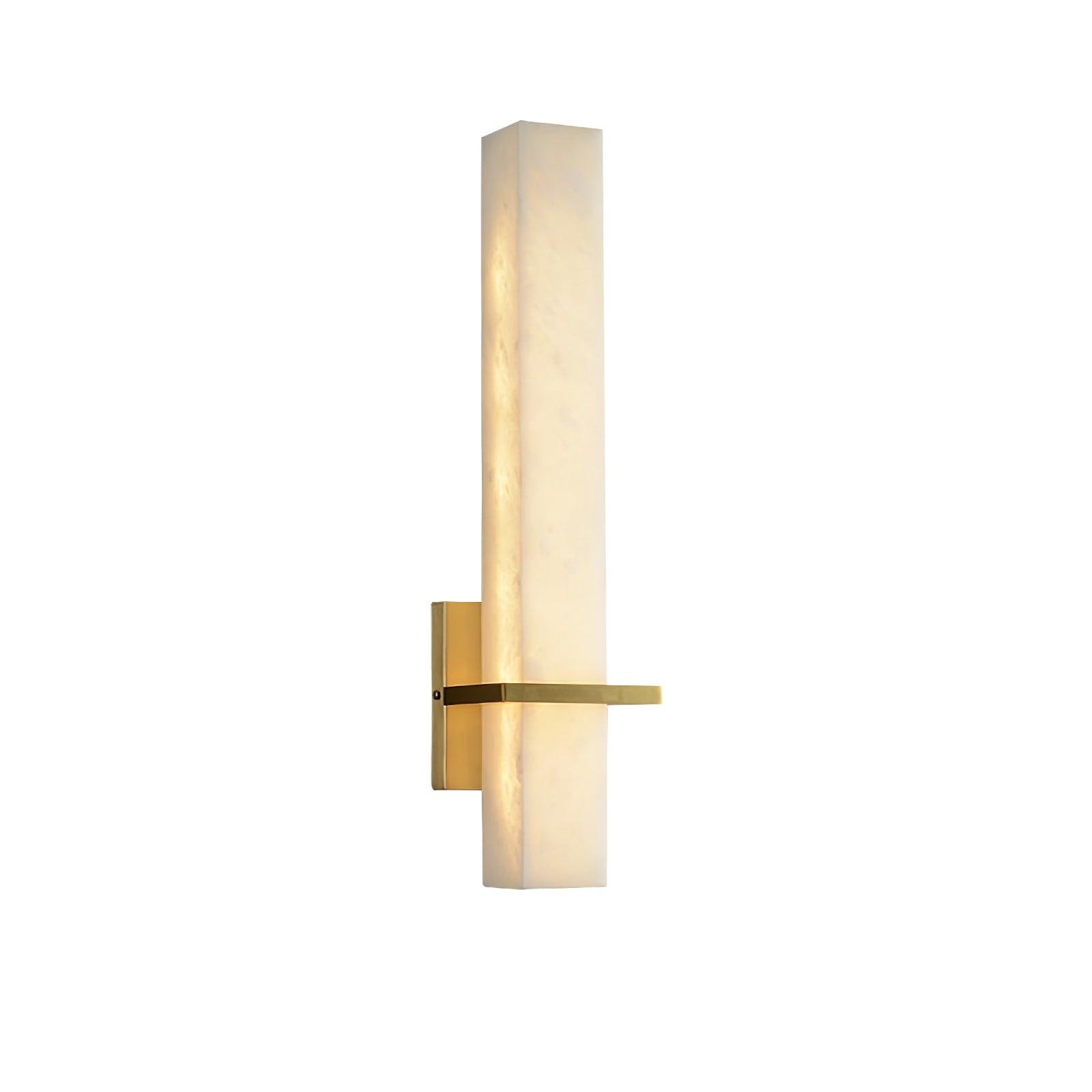 Luste Alabaster Wall Sconce Brass Band Shape - Neutralighting