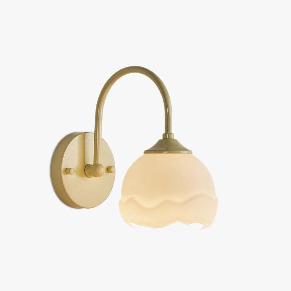 Milk White Floral Wall Lamp - Blowlighting