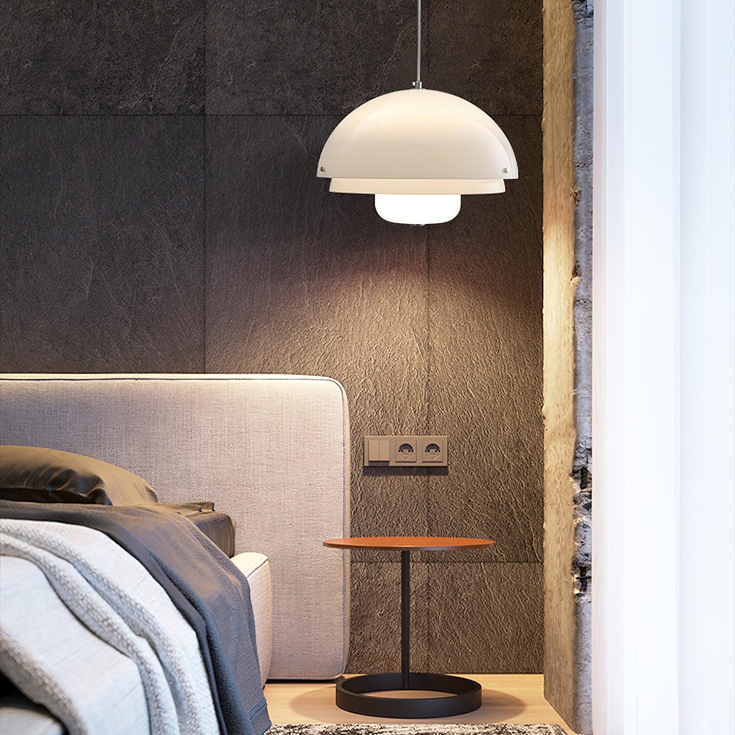 Milk White Layer Pendant Lamp - Blowlighting