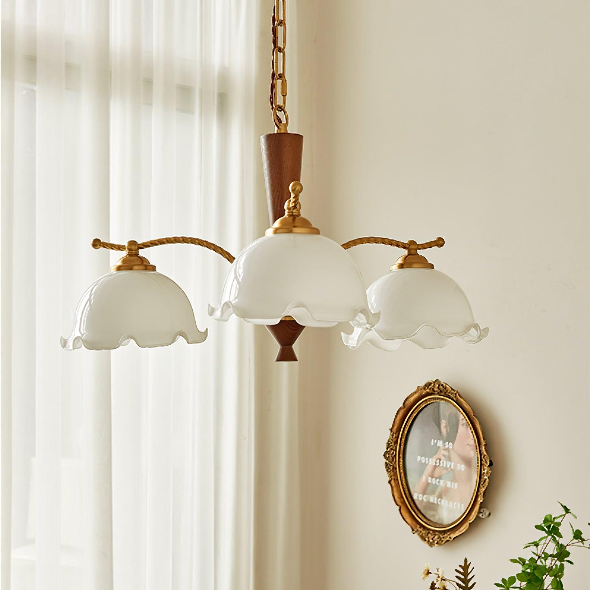 Daisy Vintage Glass Chandelier - Blowlighting