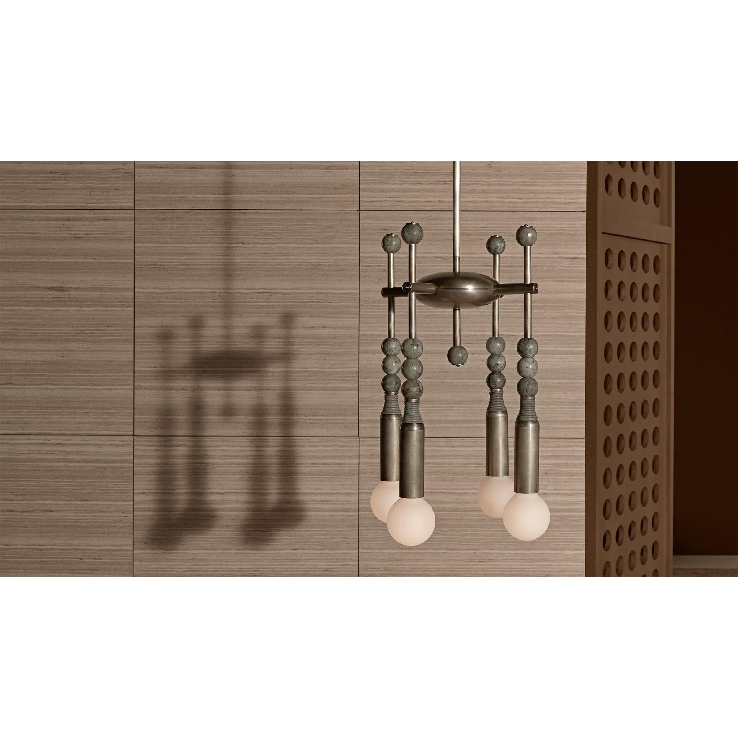 Esoleth Traditional Premium Elegance Marble Chandelier - Lamp Copper