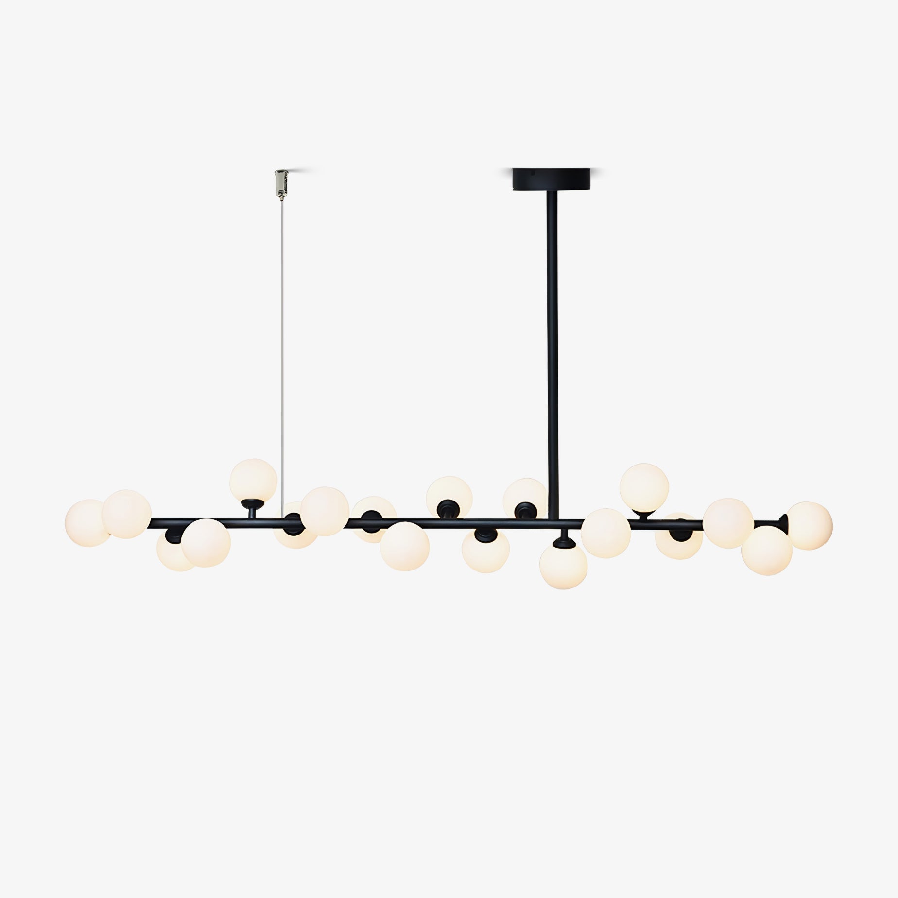 Lumiray Black Linear Globe Pendant Light - Blowlighting