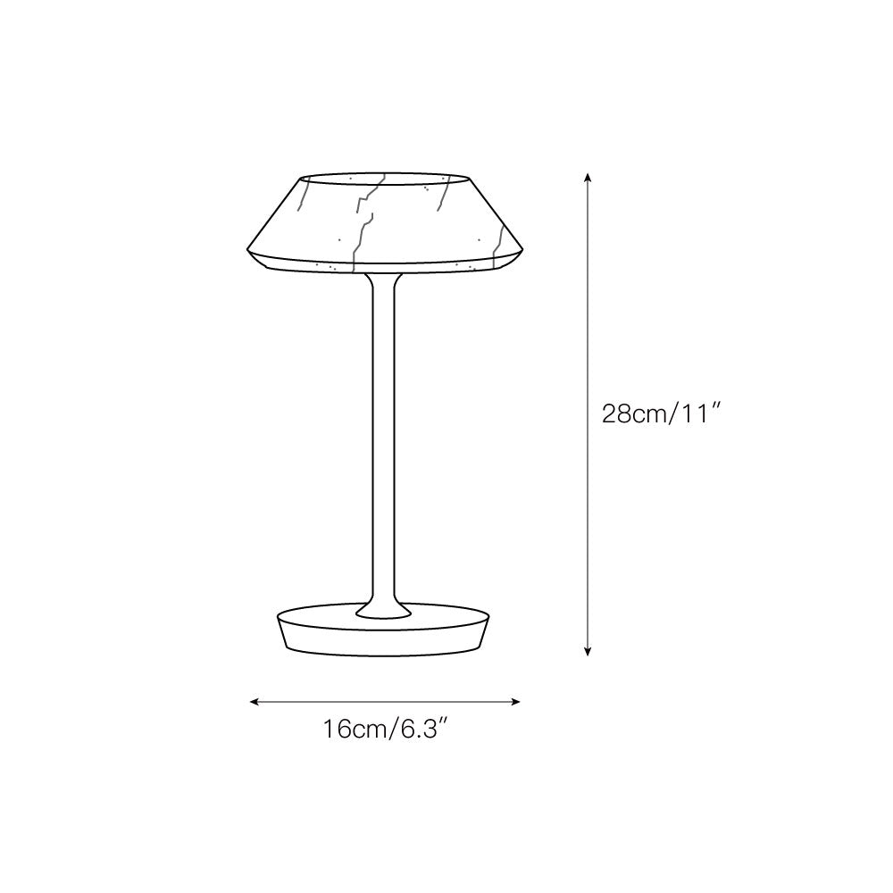 Mini Fiore Table Lamp (built-in battery) - Lamp Copper