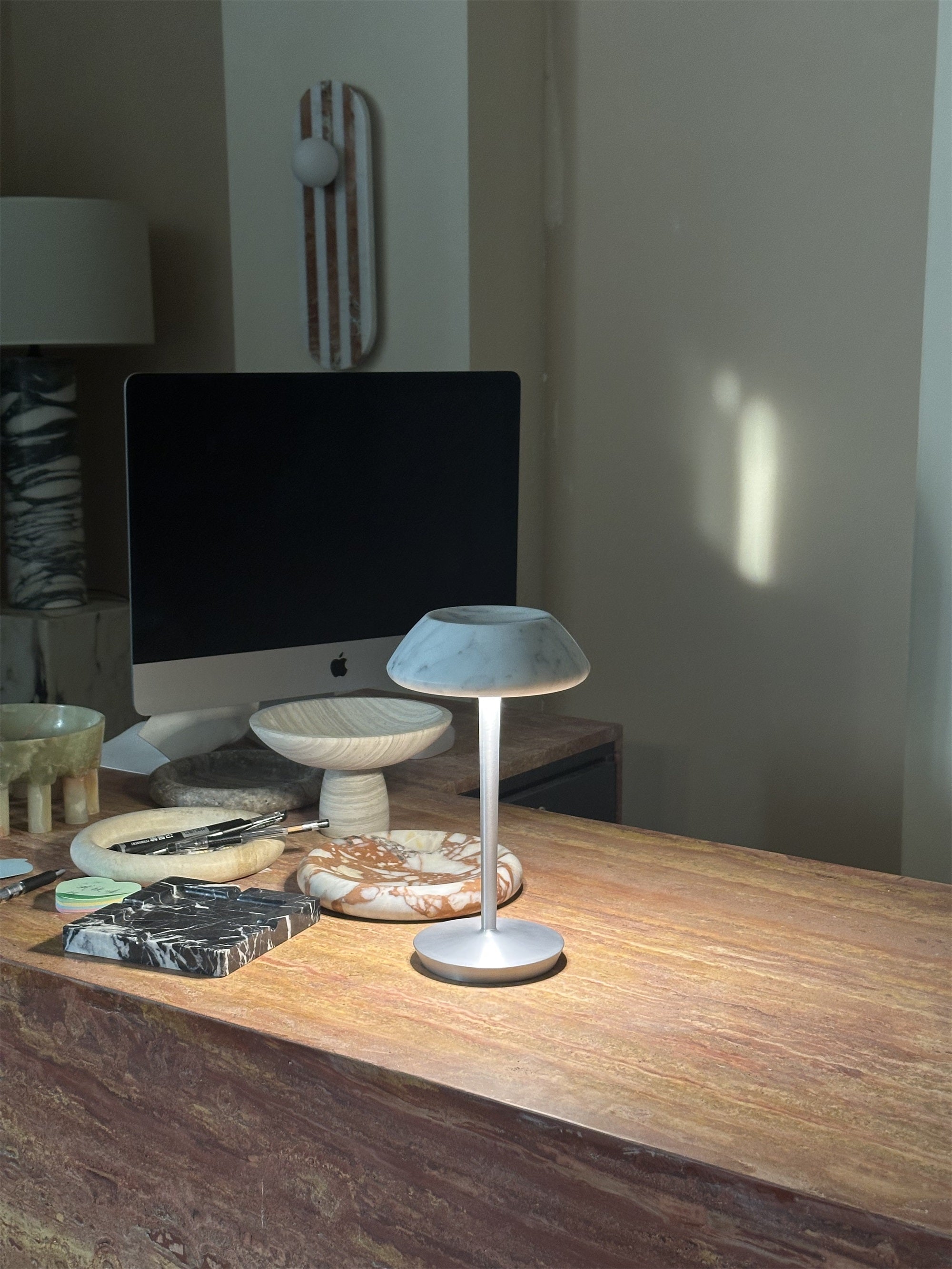 Mini Fiore Table Lamp (built-in battery) - Lamp Copper