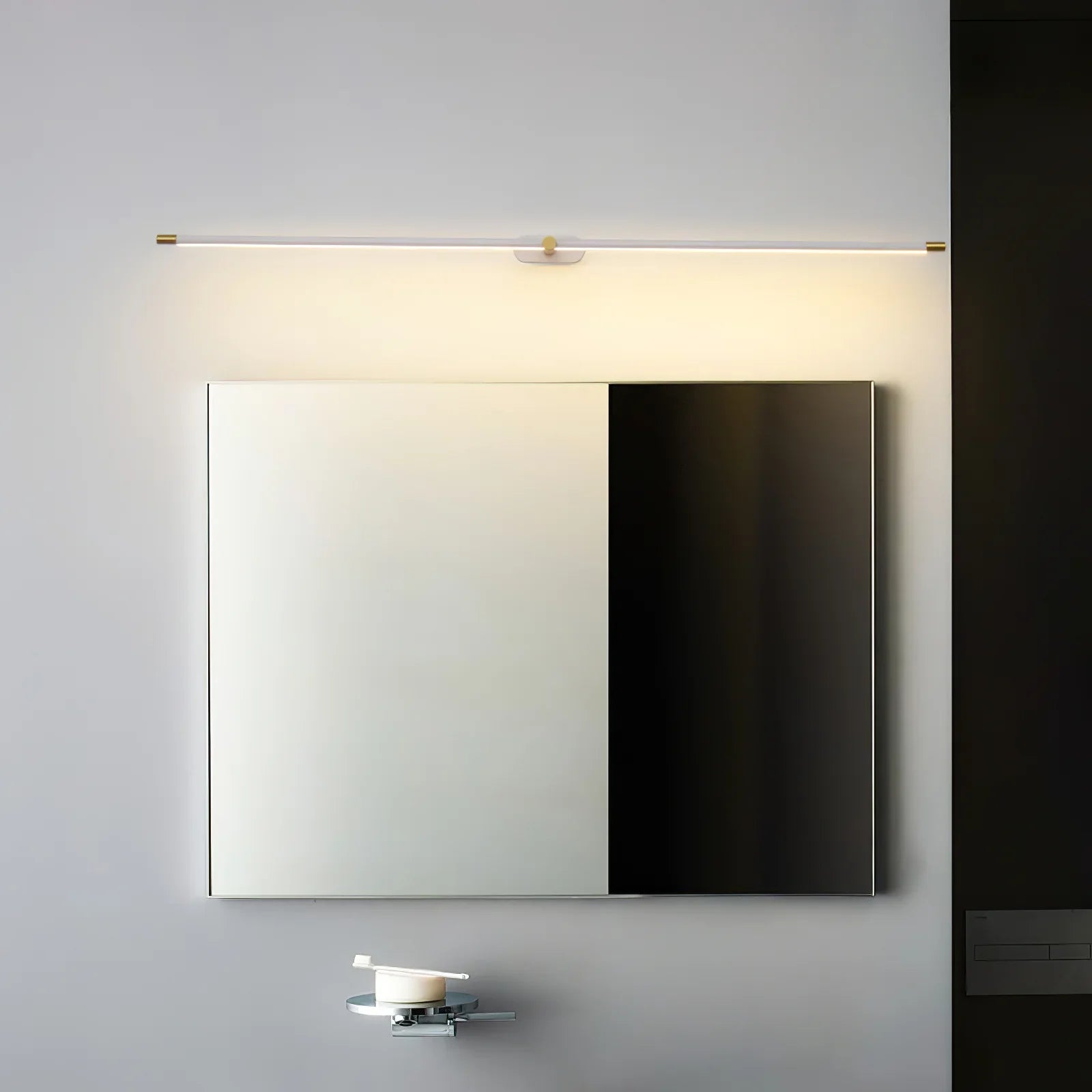 Arisha Lampada da Parete Lineare Minimalista Oro e Nero