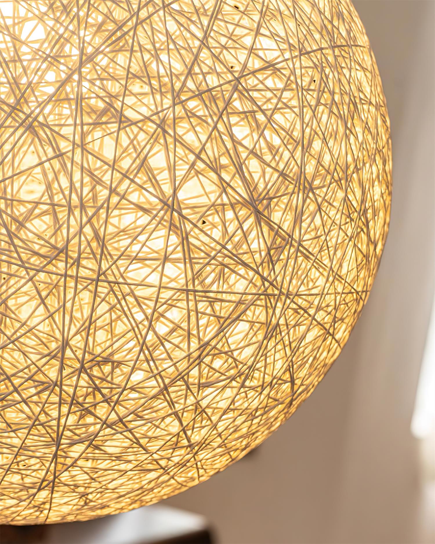 Pendant Light Hemp Rattan Sphere Bohemian - Letslighting