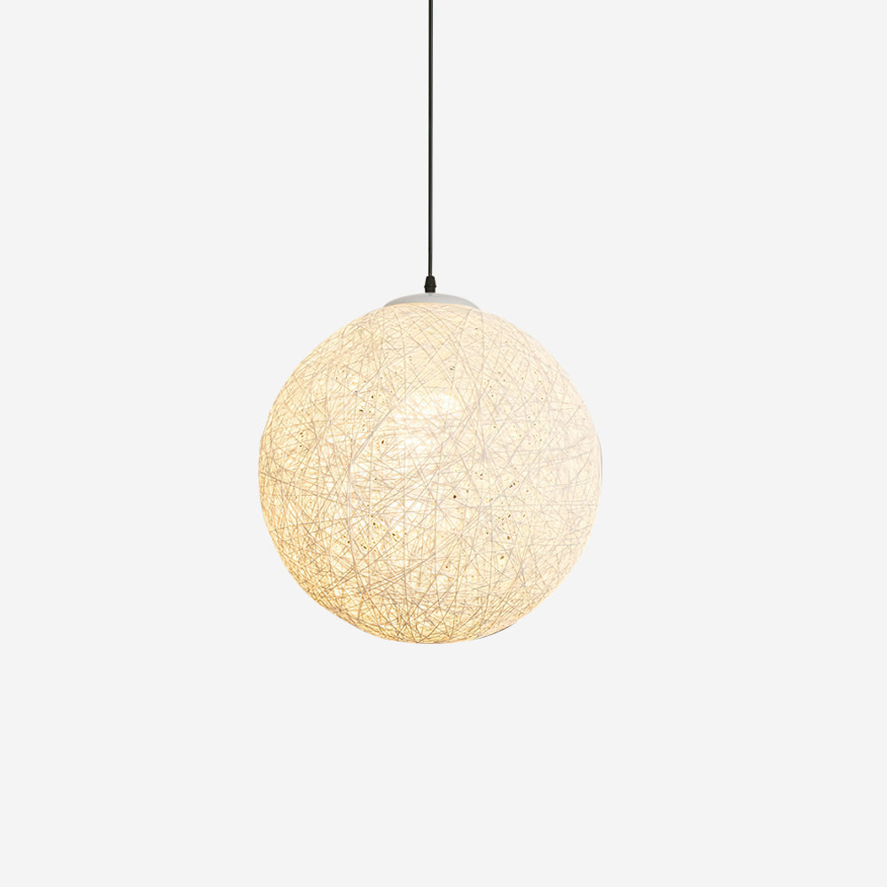 Pendant Light Hemp Rattan Sphere Bohemian - Letslighting