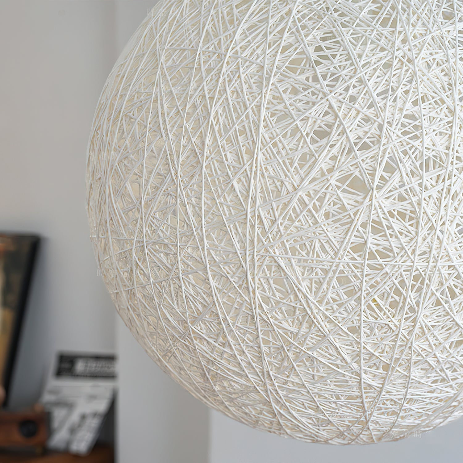 Pendant Light Hemp Rattan Sphere Bohemian - Letslighting