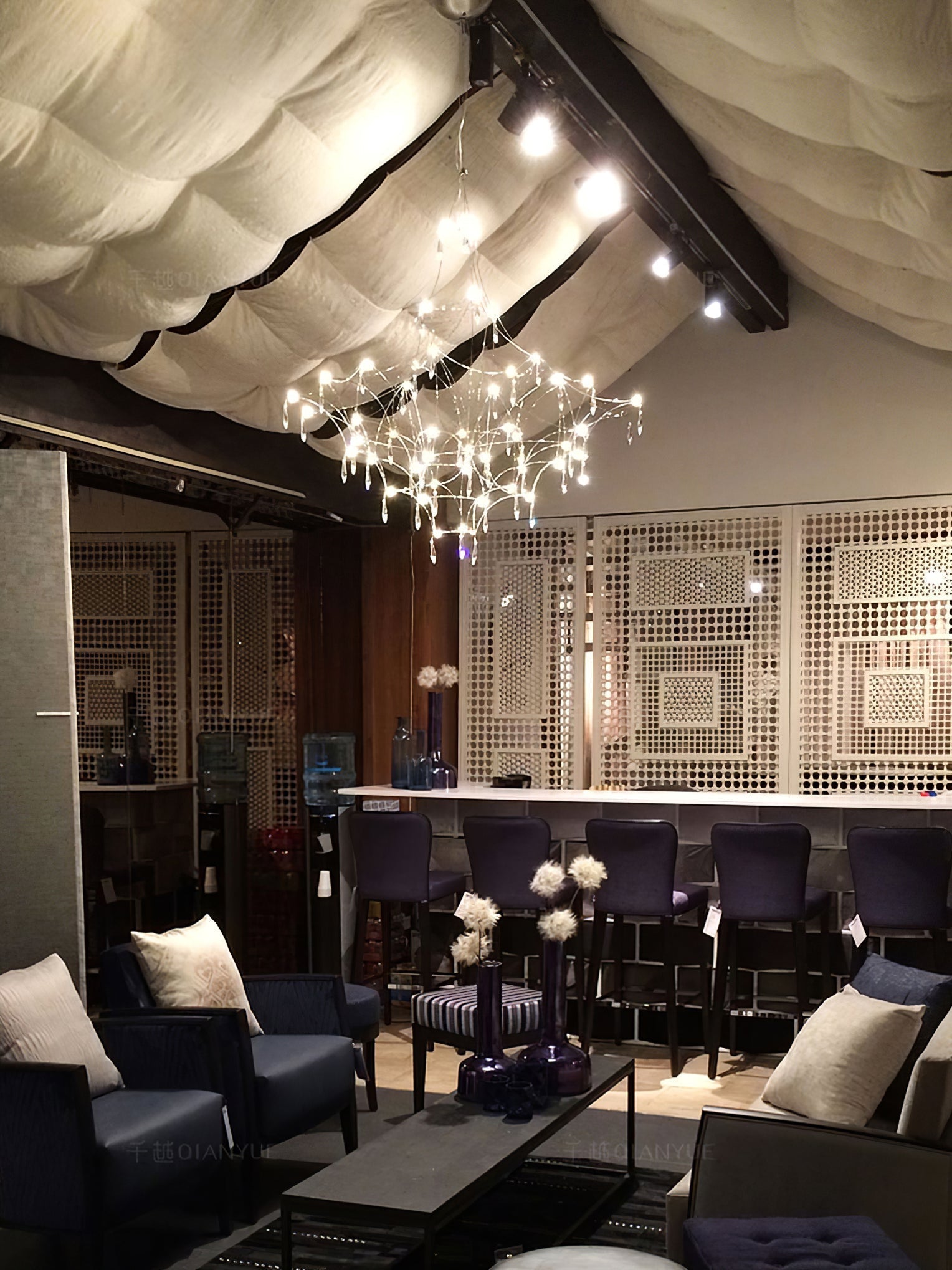 Allaeira Postmodern Luxury Crystal Chandelier - Lamp Copper