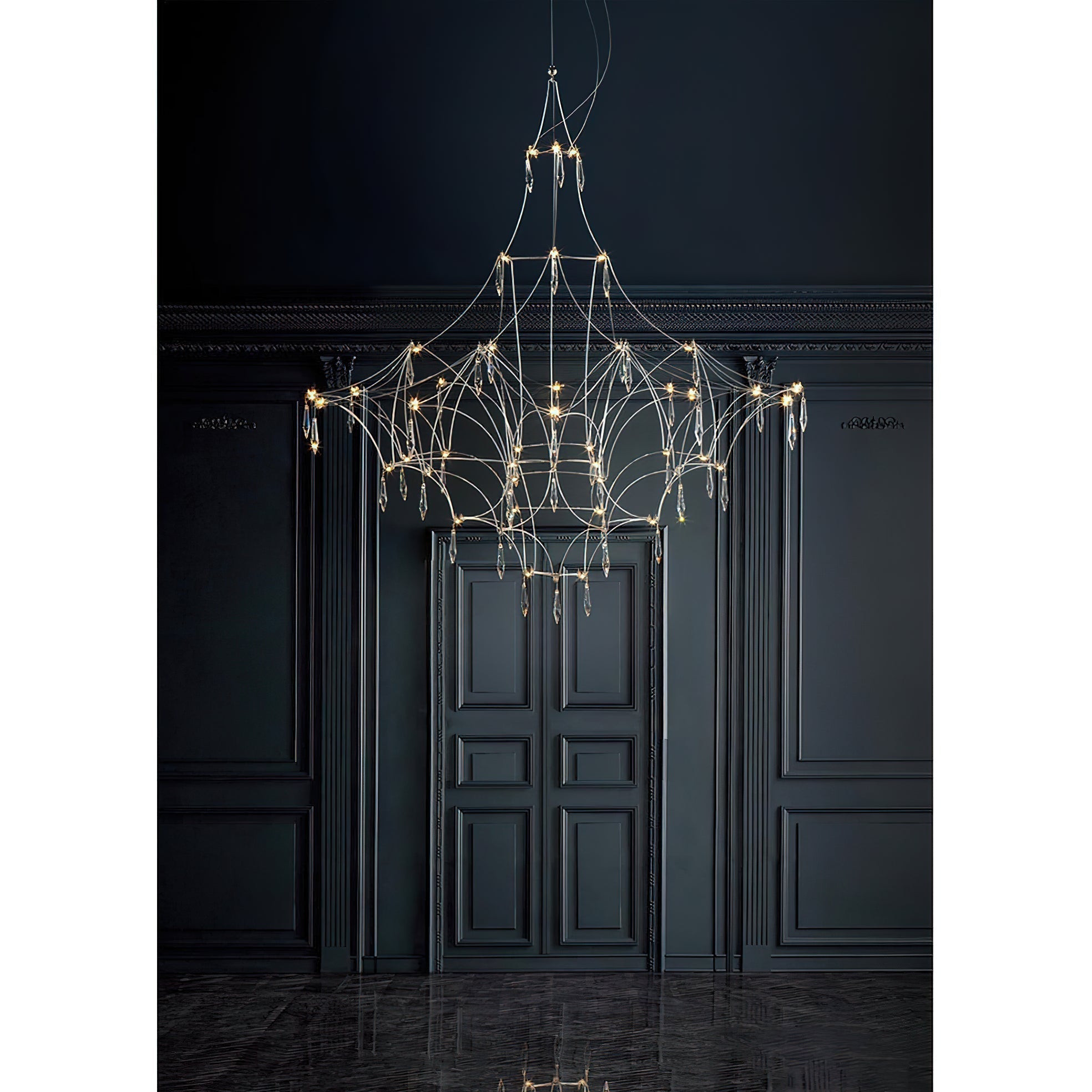 Allaeira Postmodern Luxury Crystal Chandelier - Lamp Copper