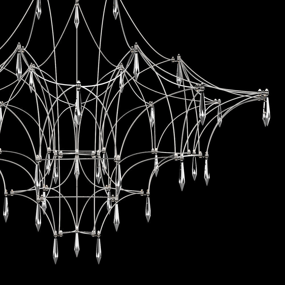 Allaeira Postmodern Luxury Crystal Chandelier - Lamp Copper