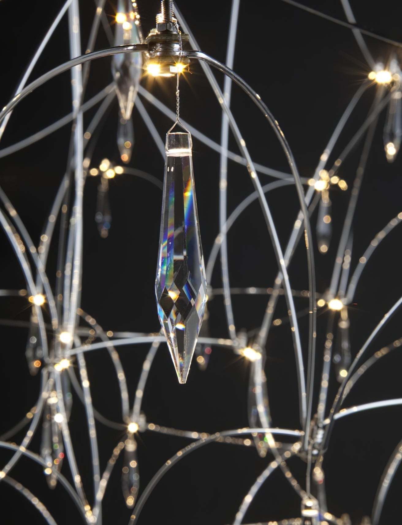 Allaeira Postmodern Luxury Crystal Chandelier - Lamp Copper