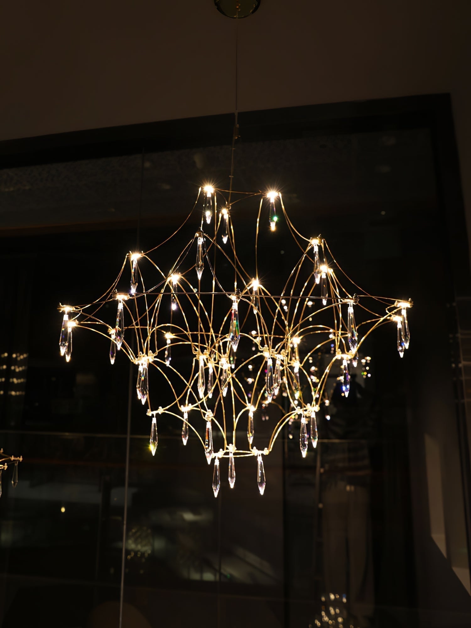 Allaeira Postmodern Luxury Crystal Chandelier - Lamp Copper
