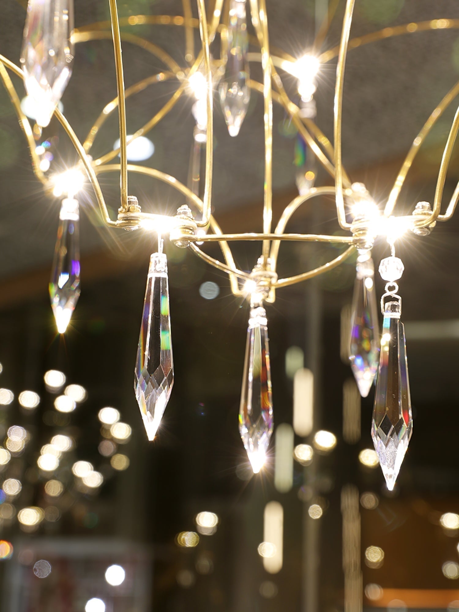 Allaeira Postmodern Luxury Crystal Chandelier - Lamp Copper