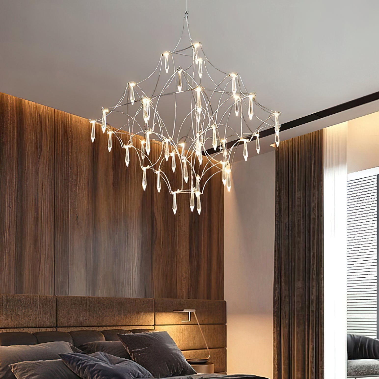 Allaeira Postmodern Luxury Crystal Chandelier - Lamp Copper
