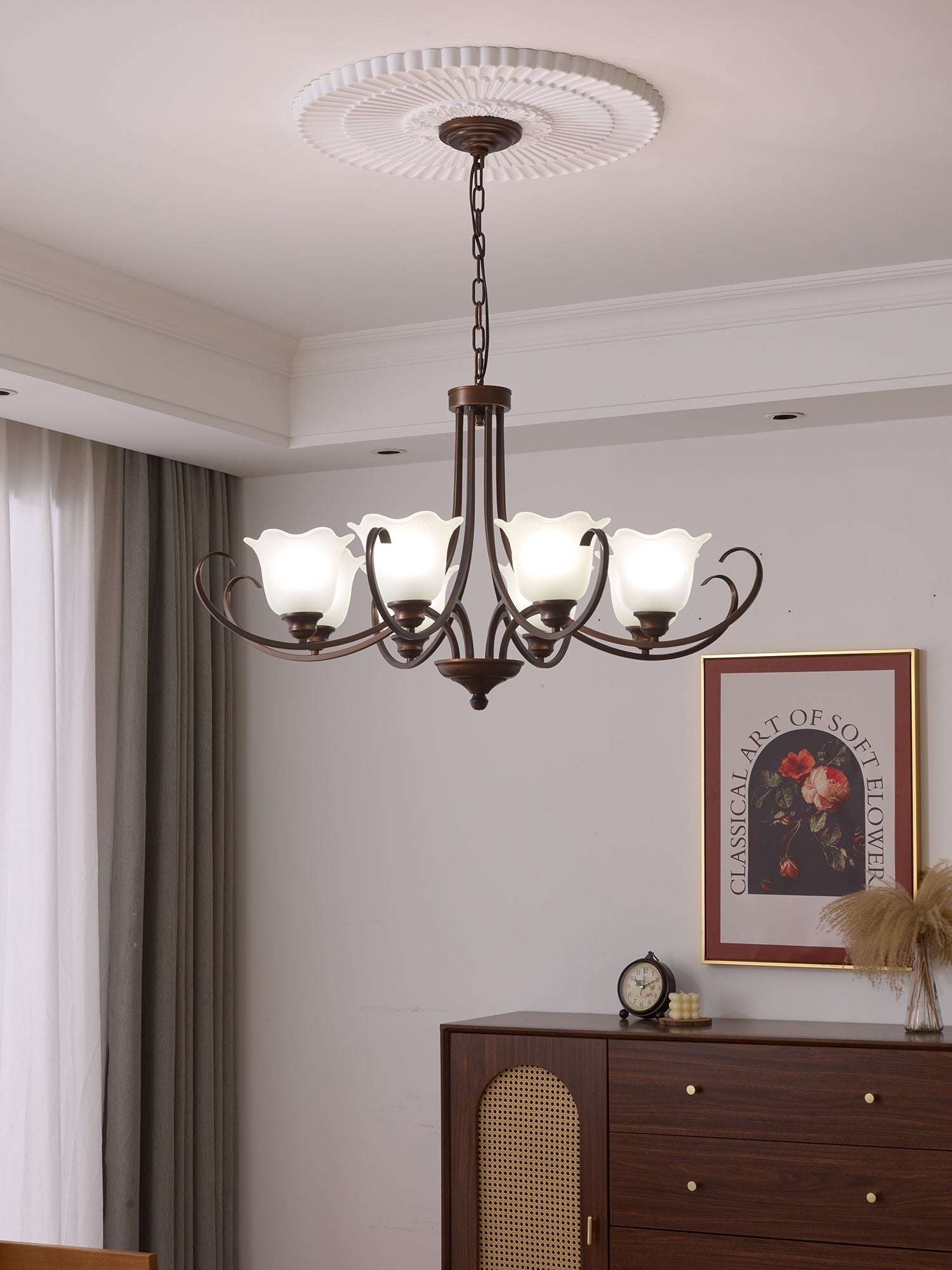 Mireille Floral Chandelier - Blowlighting