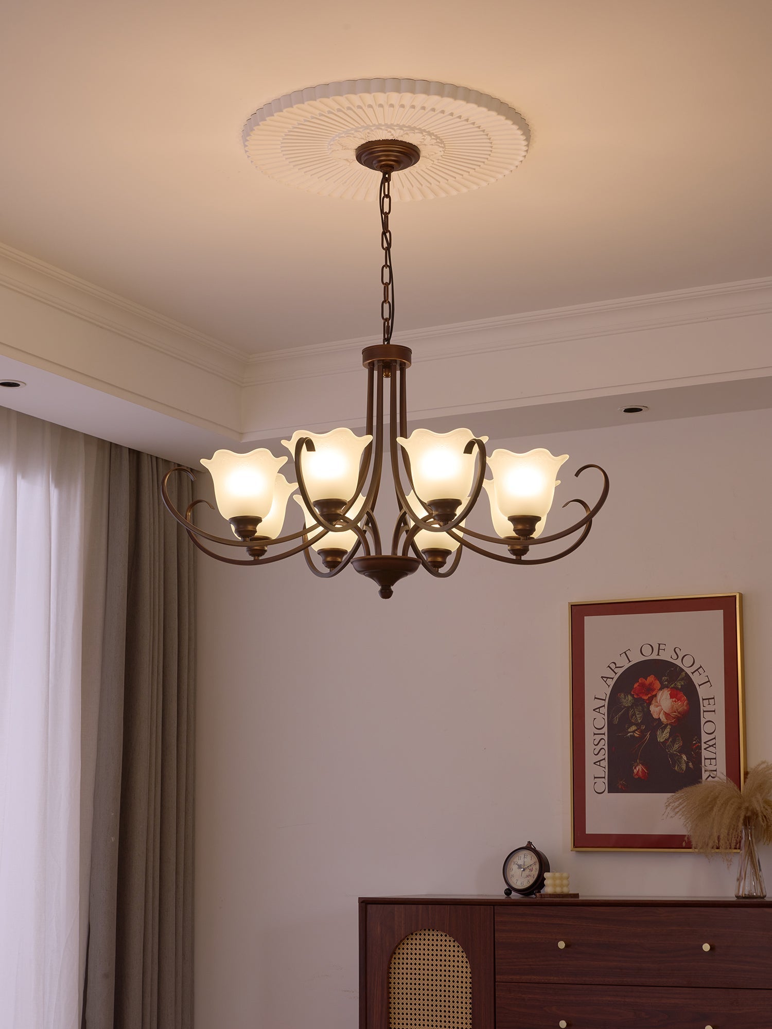 Mireille Floral Chandelier - Blowlighting